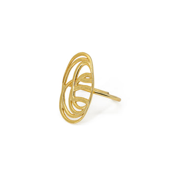 Anello Doodle ottone
