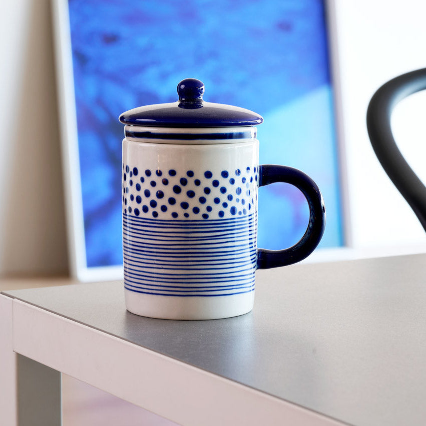Tisaniera Dot Stripes ceramica
