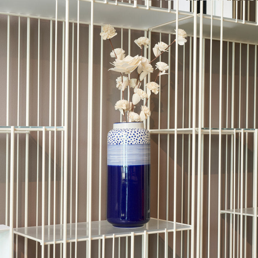 Vaso grande Dot Stripes ceramica