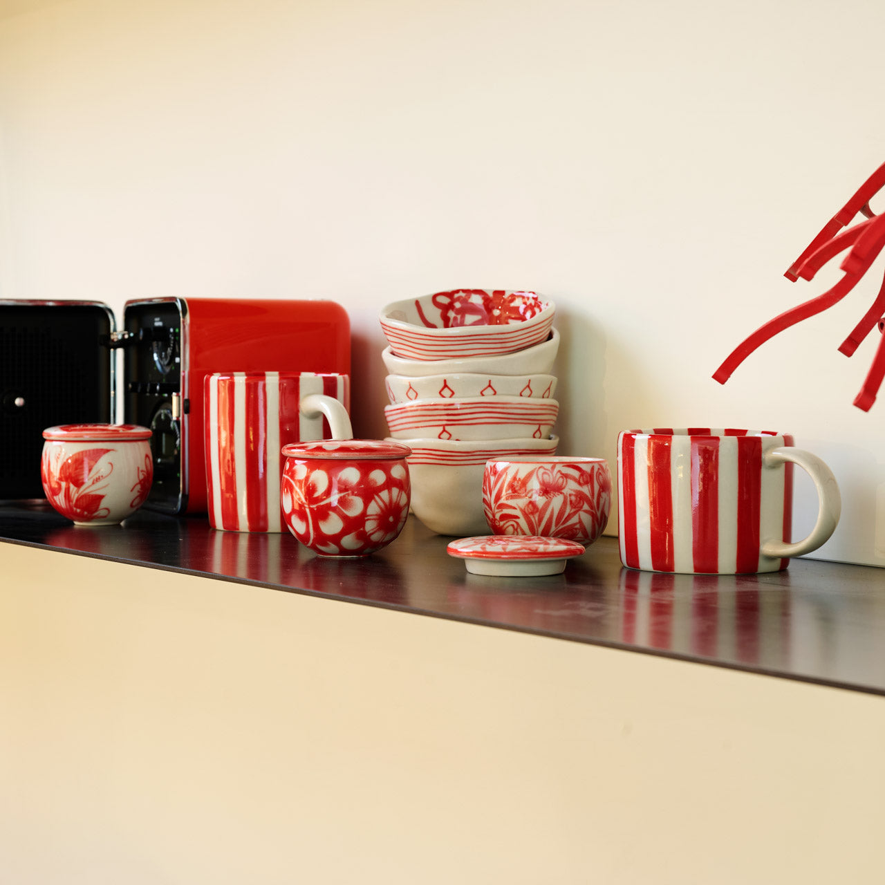 Tazza Righe ceramica