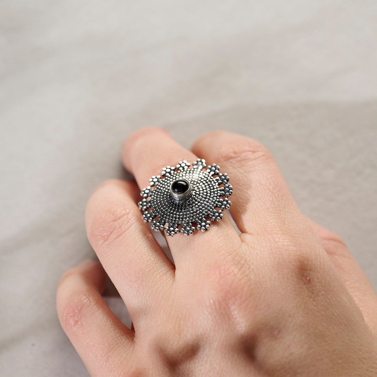 Anello Mantra ottone