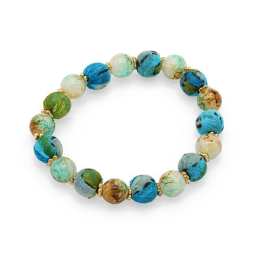 Bracciale Blossom vetro e cotone
