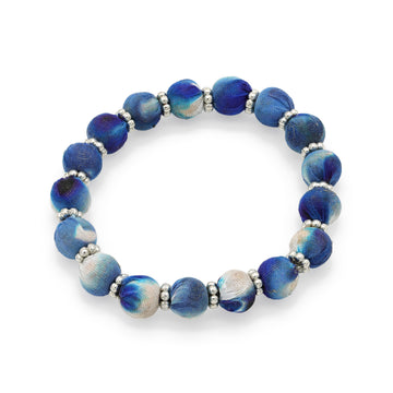 Bracciale Blossom vetro e cotone
