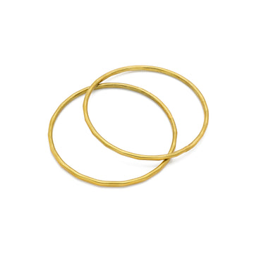 Set 2 bracciali Hoop ottone