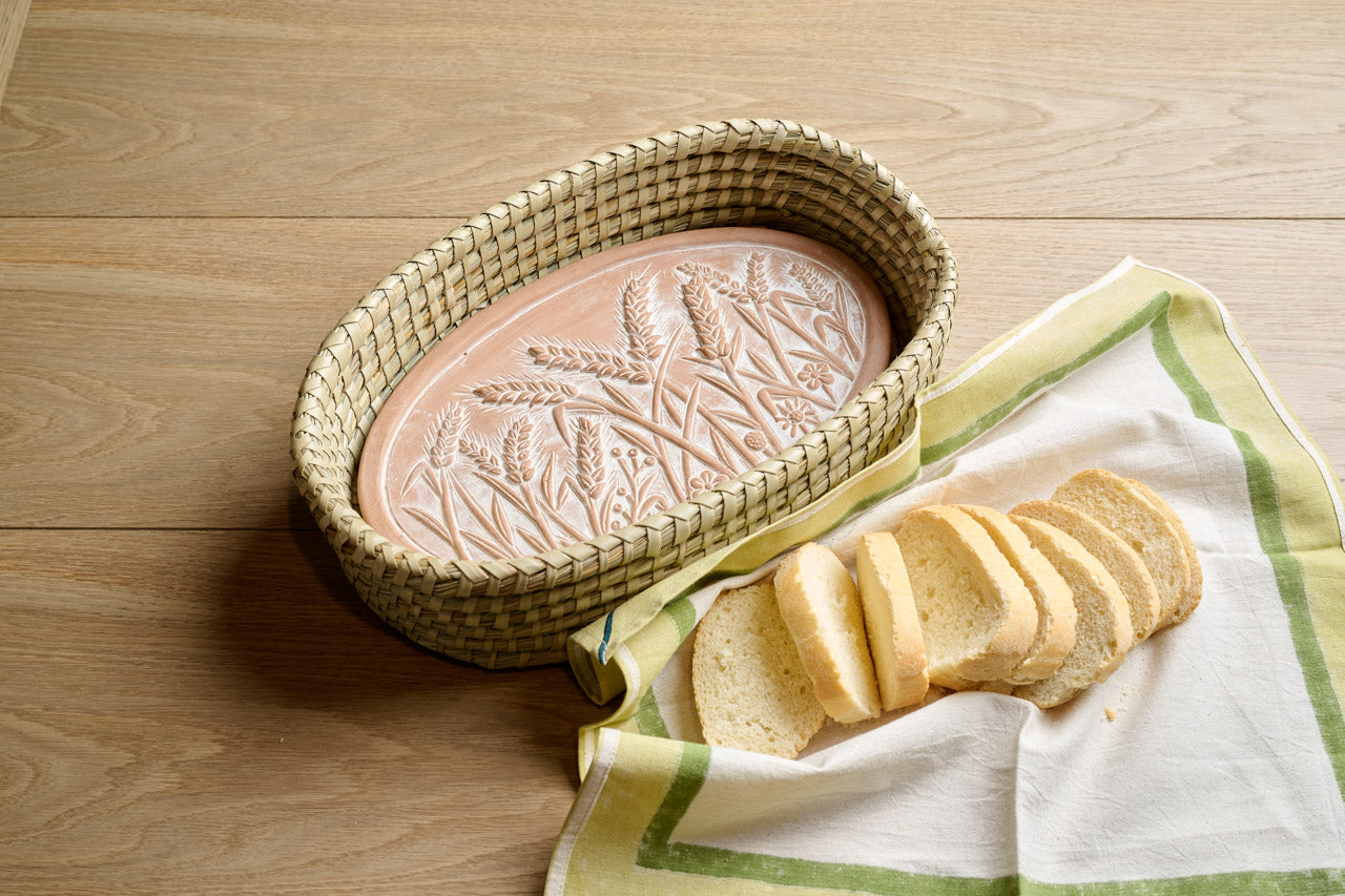 Cesto scaldapane Spighe hogla e terracotta