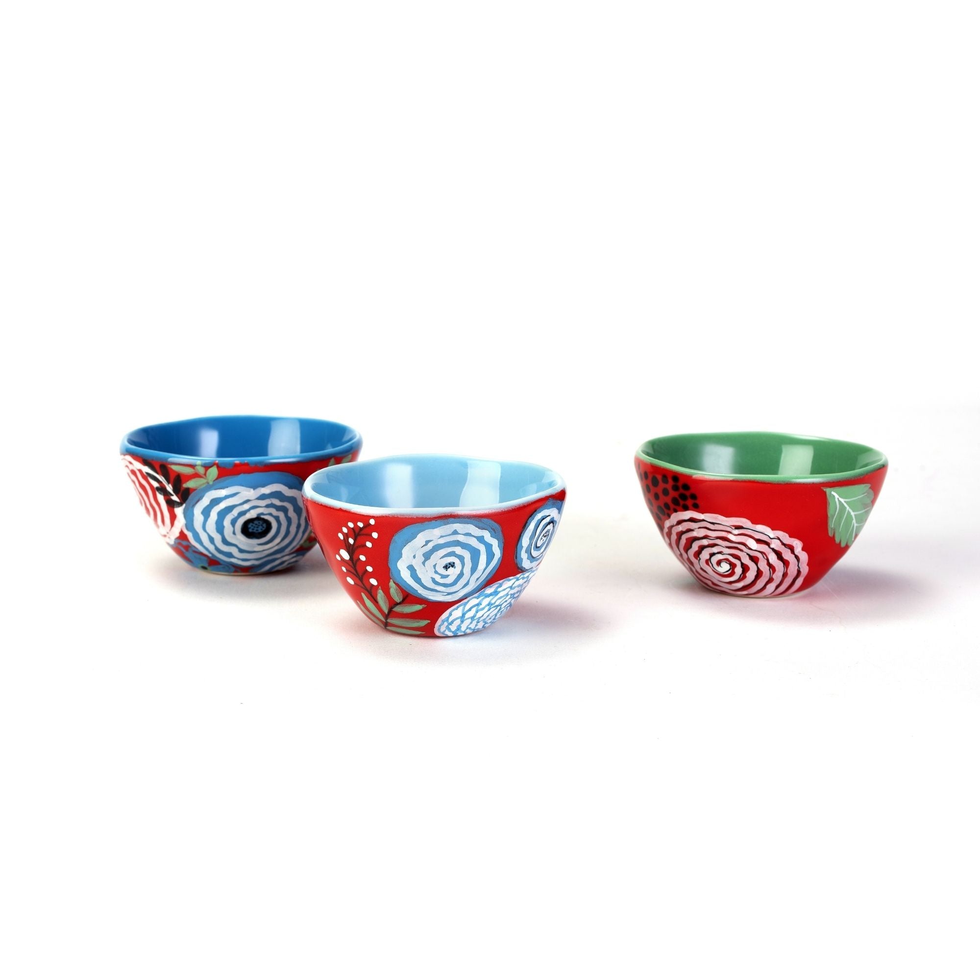 Set 3 ciotoline Giardino ceramica