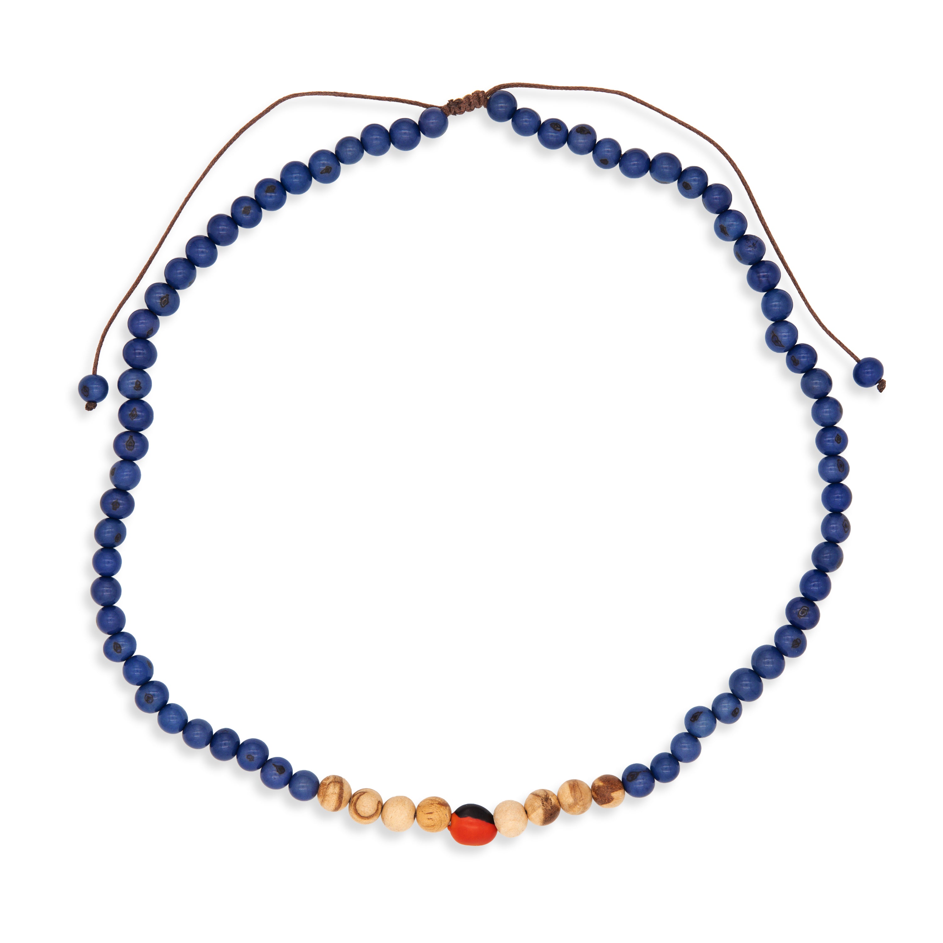 Collana Alma semi e palo santo