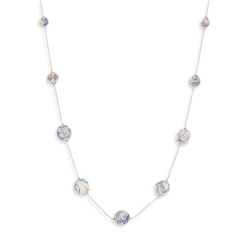 Collana Blossom vetro e cotone