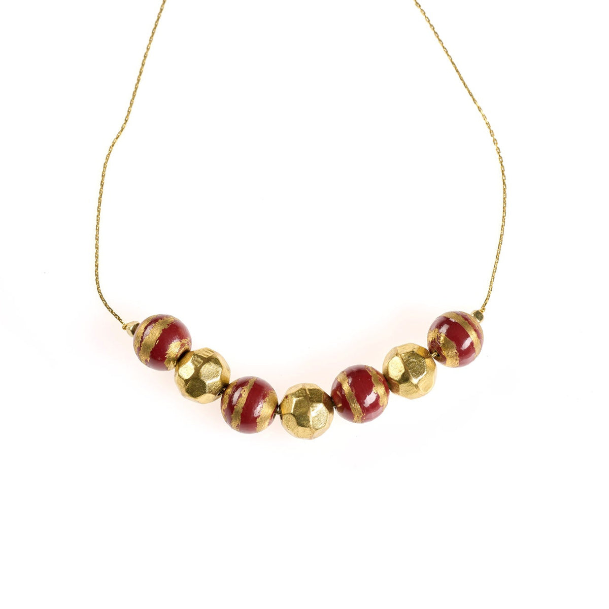 Collana Germoglio ottone