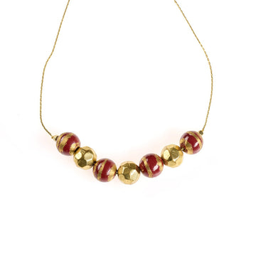 Collana Germoglio ottone