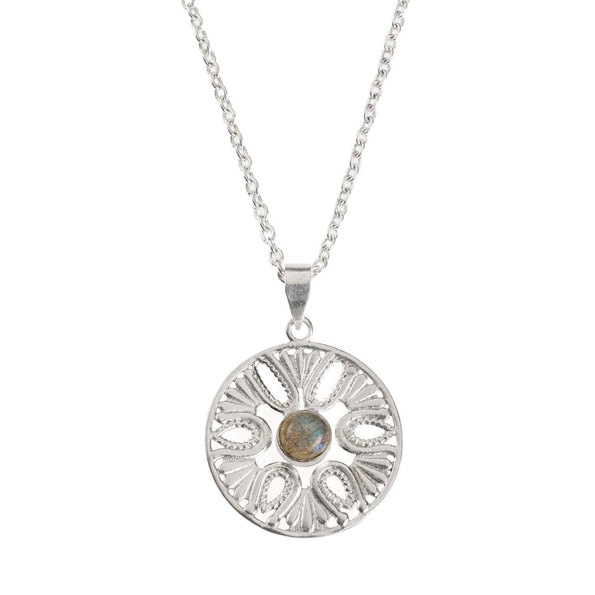 Collana Lume ottone e pietre