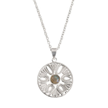 Collana Lume ottone e pietre