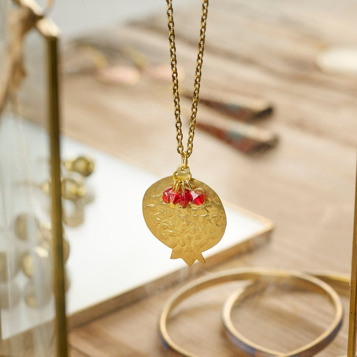 Collana Melograno ottone