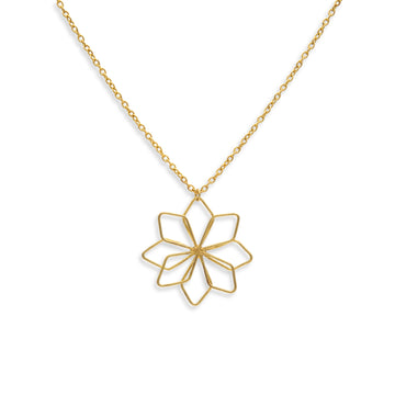 Collana Peonia ottone
