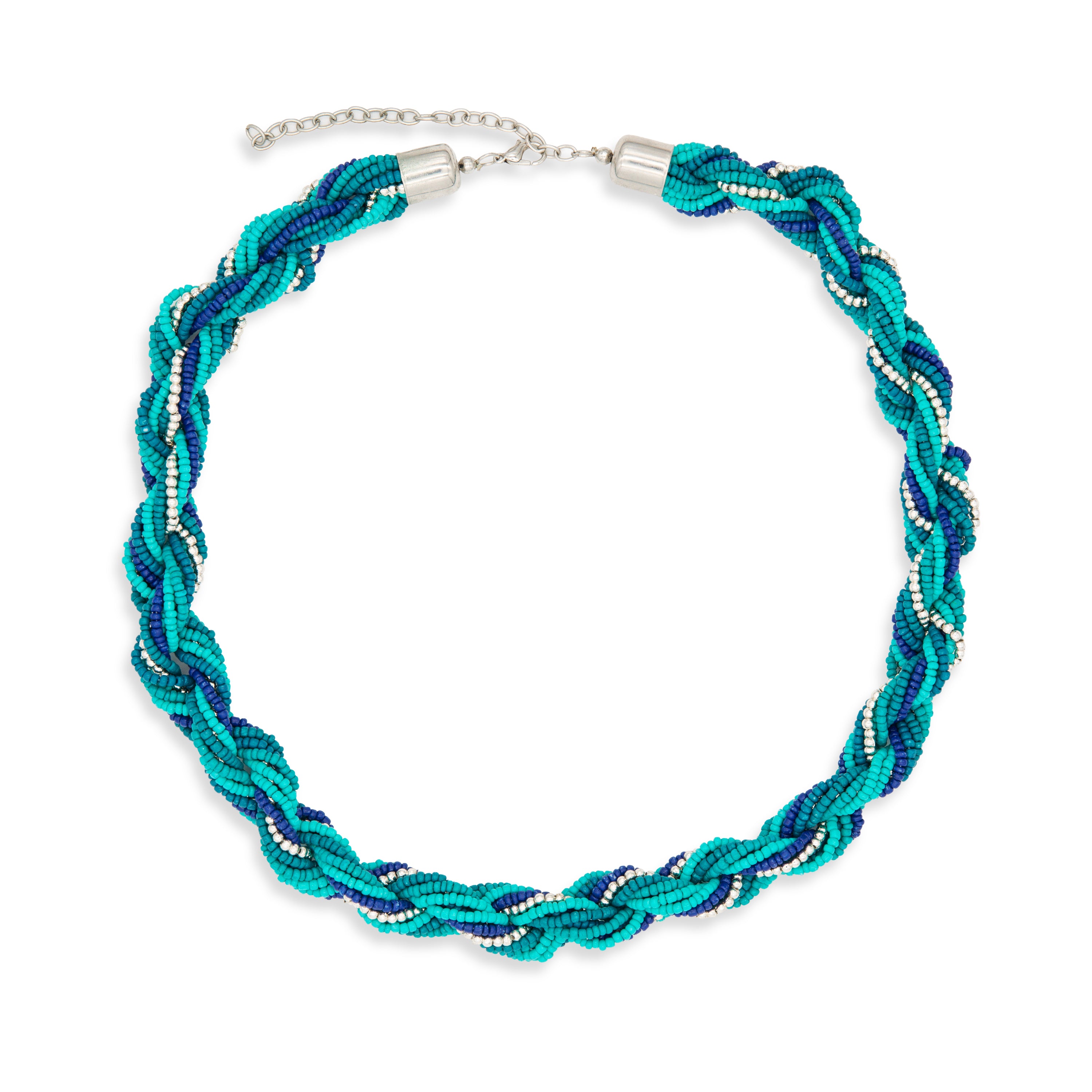 Collana Treccia vetro