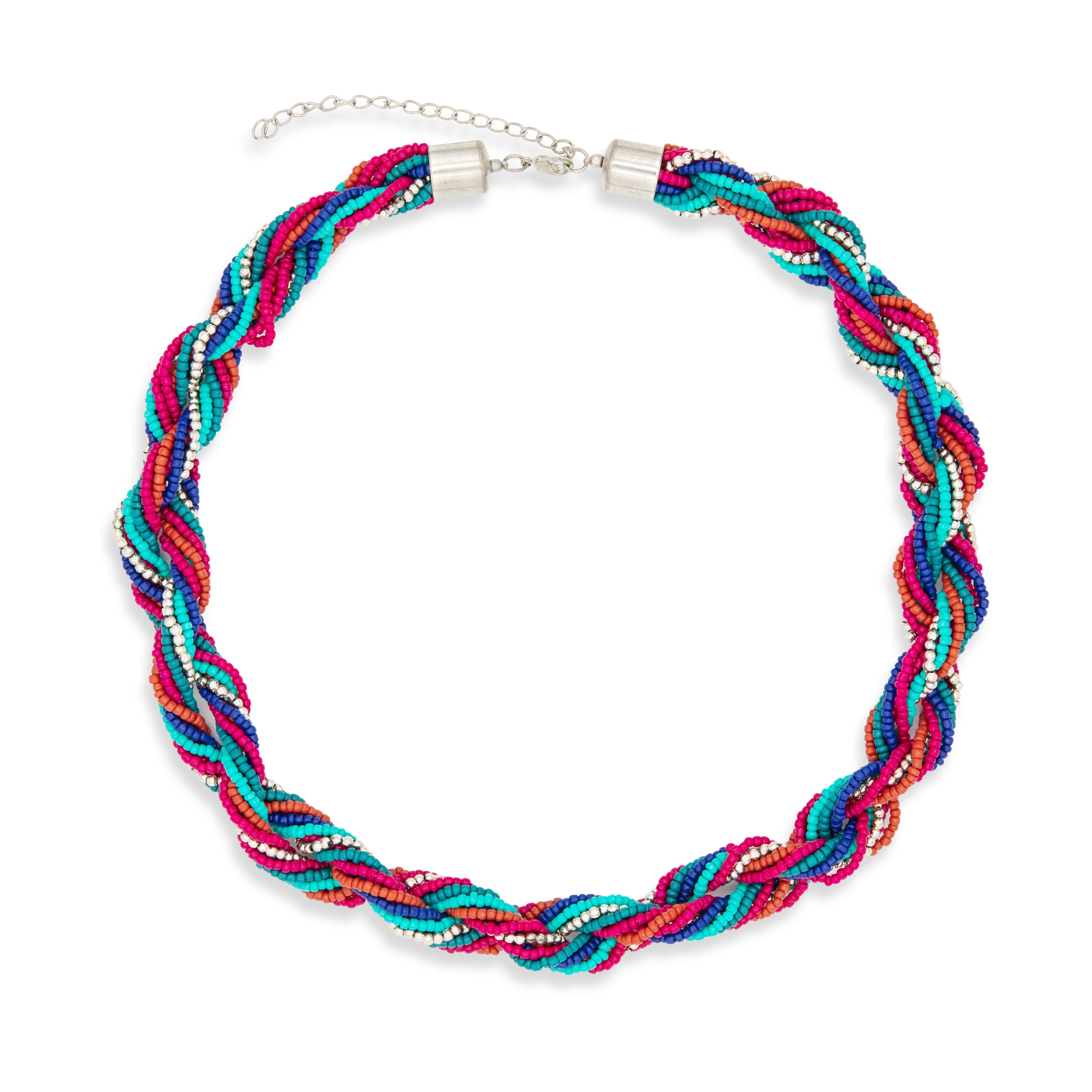 Collana Treccia vetro