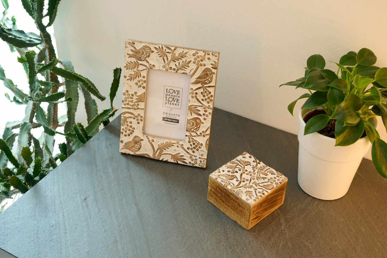 Scatola Fronde legno