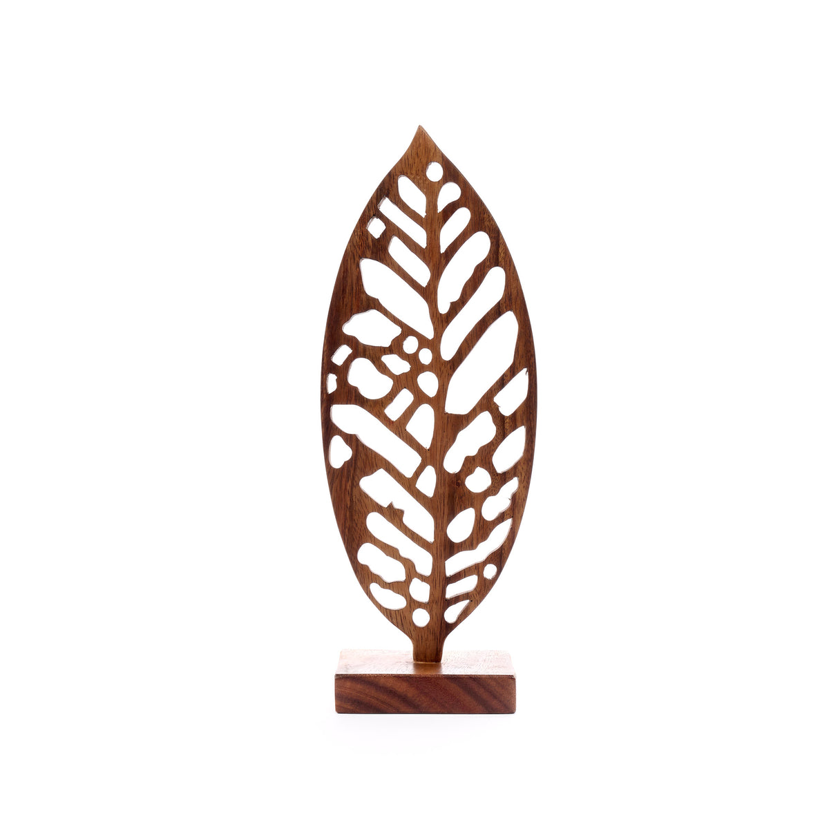 Decorazione Leaf legno