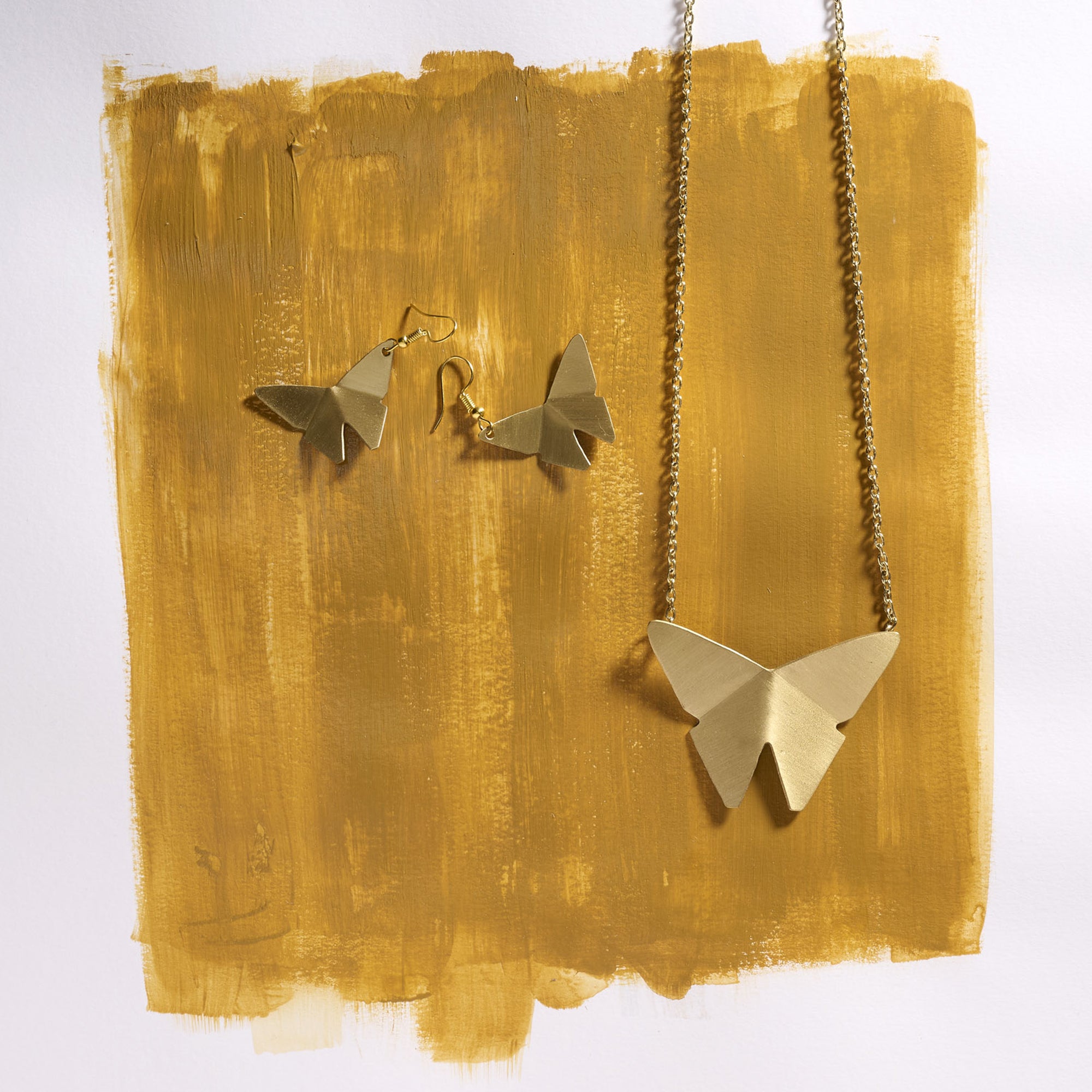 Orecchini Butterfly ottone