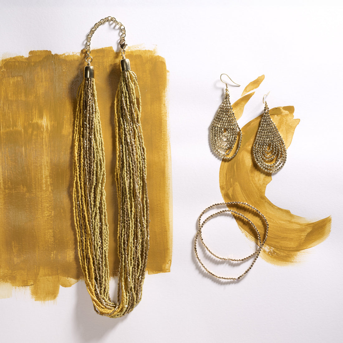 Orecchini Saffron ottone