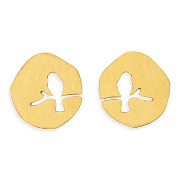 Orecchini Bird ottone