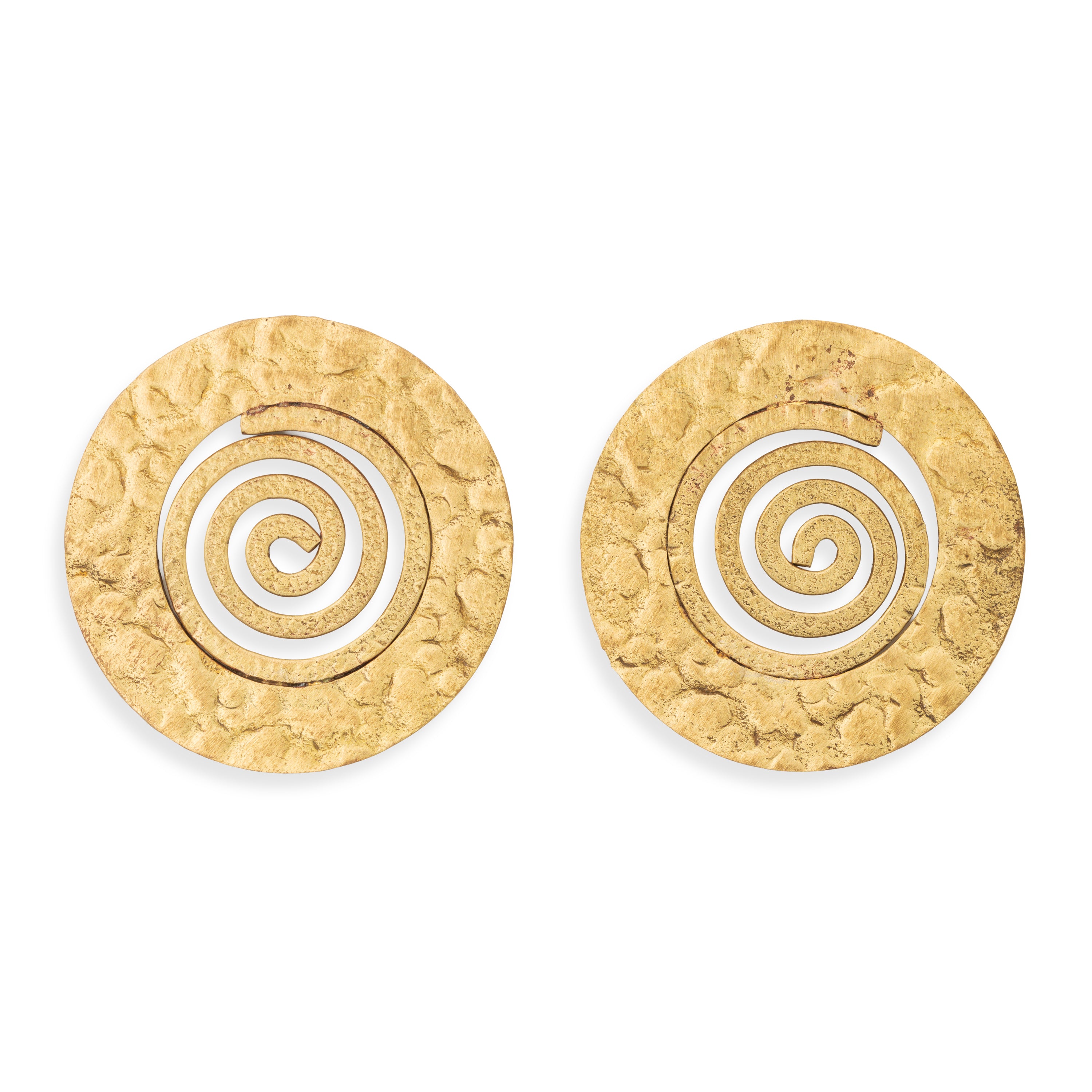 Orecchini Spirale ottone