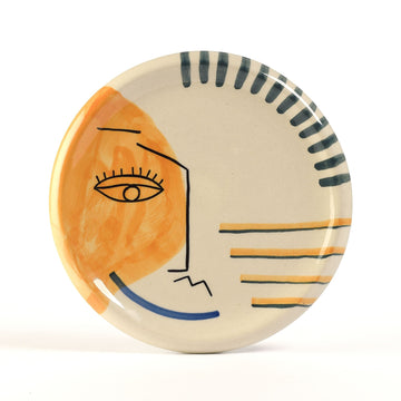 Piatto vassoio Face ceramica