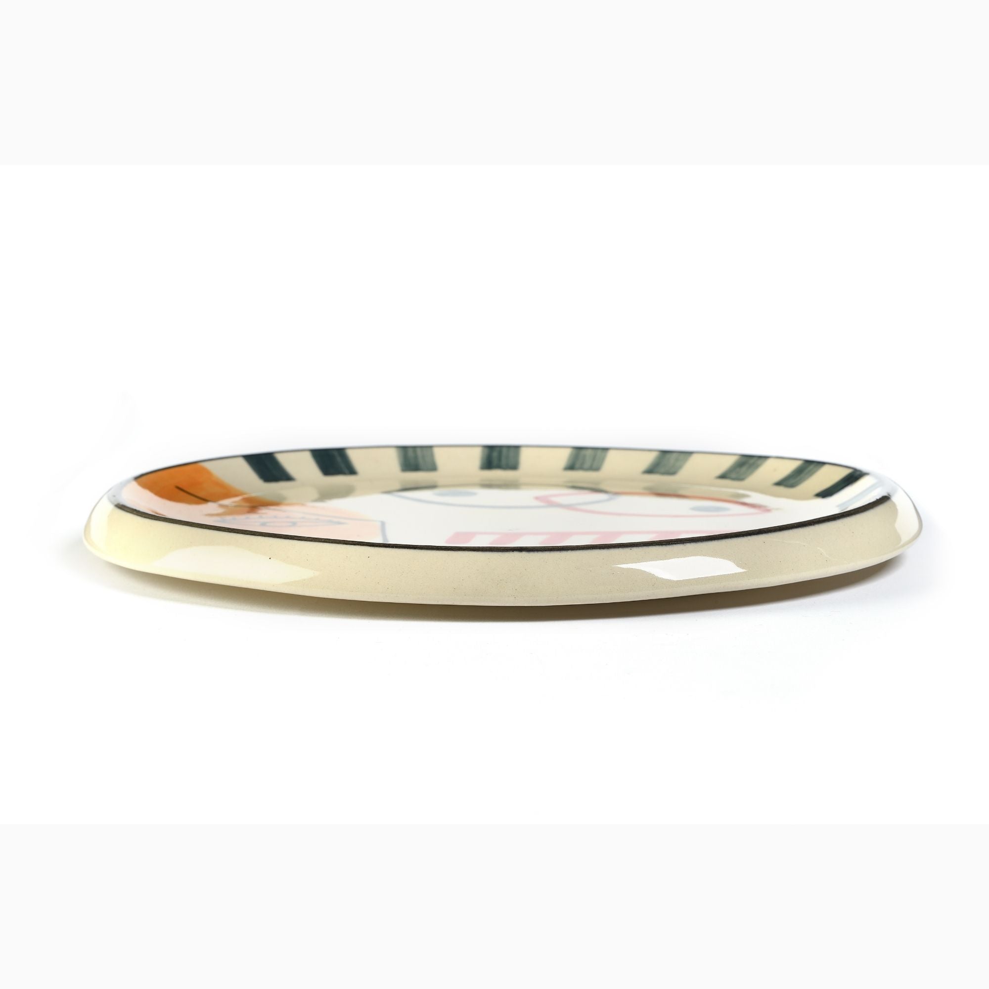 Piatto vassoio Face ceramica