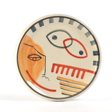 Piatto vassoio Face ceramica