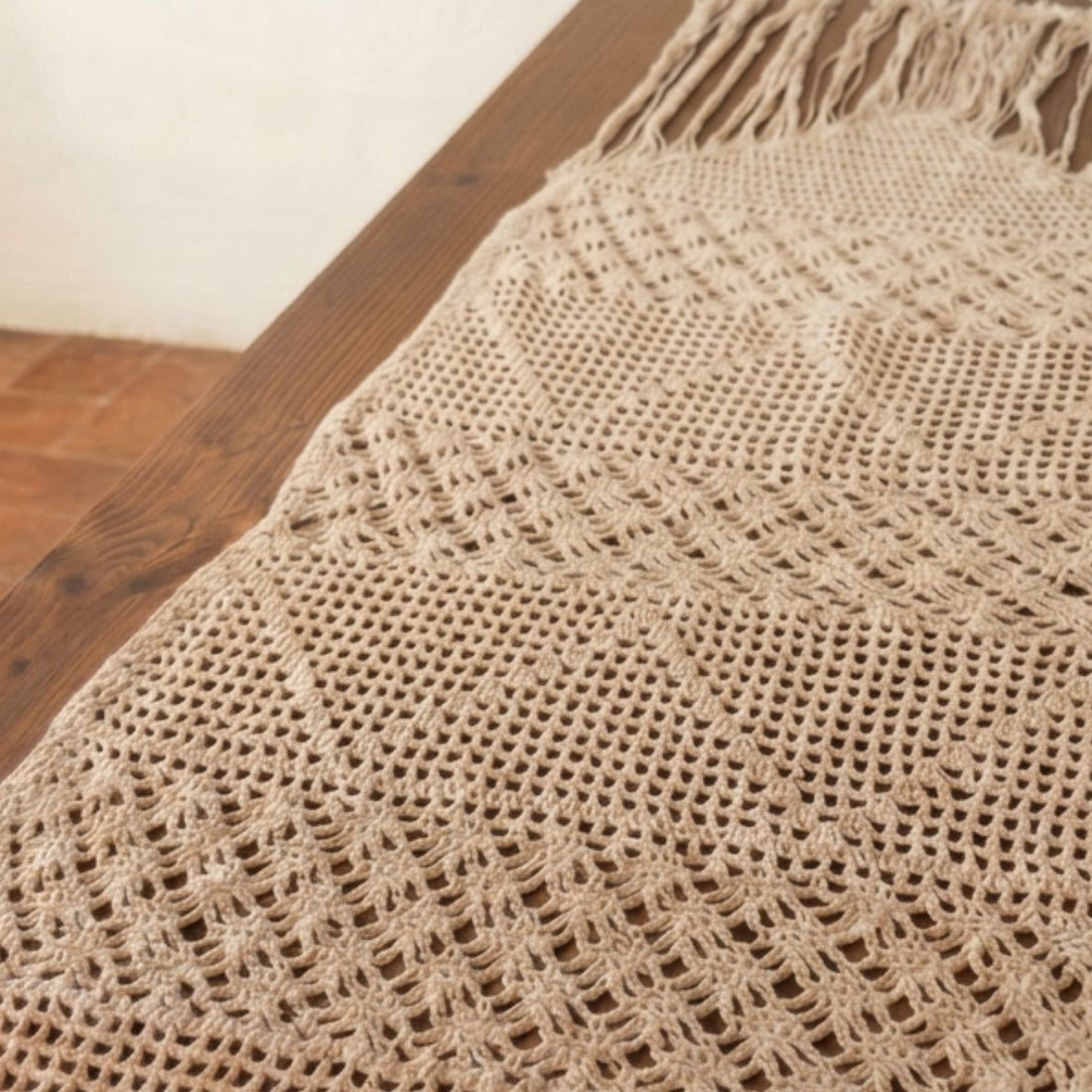 Runner Trame crochet cotone