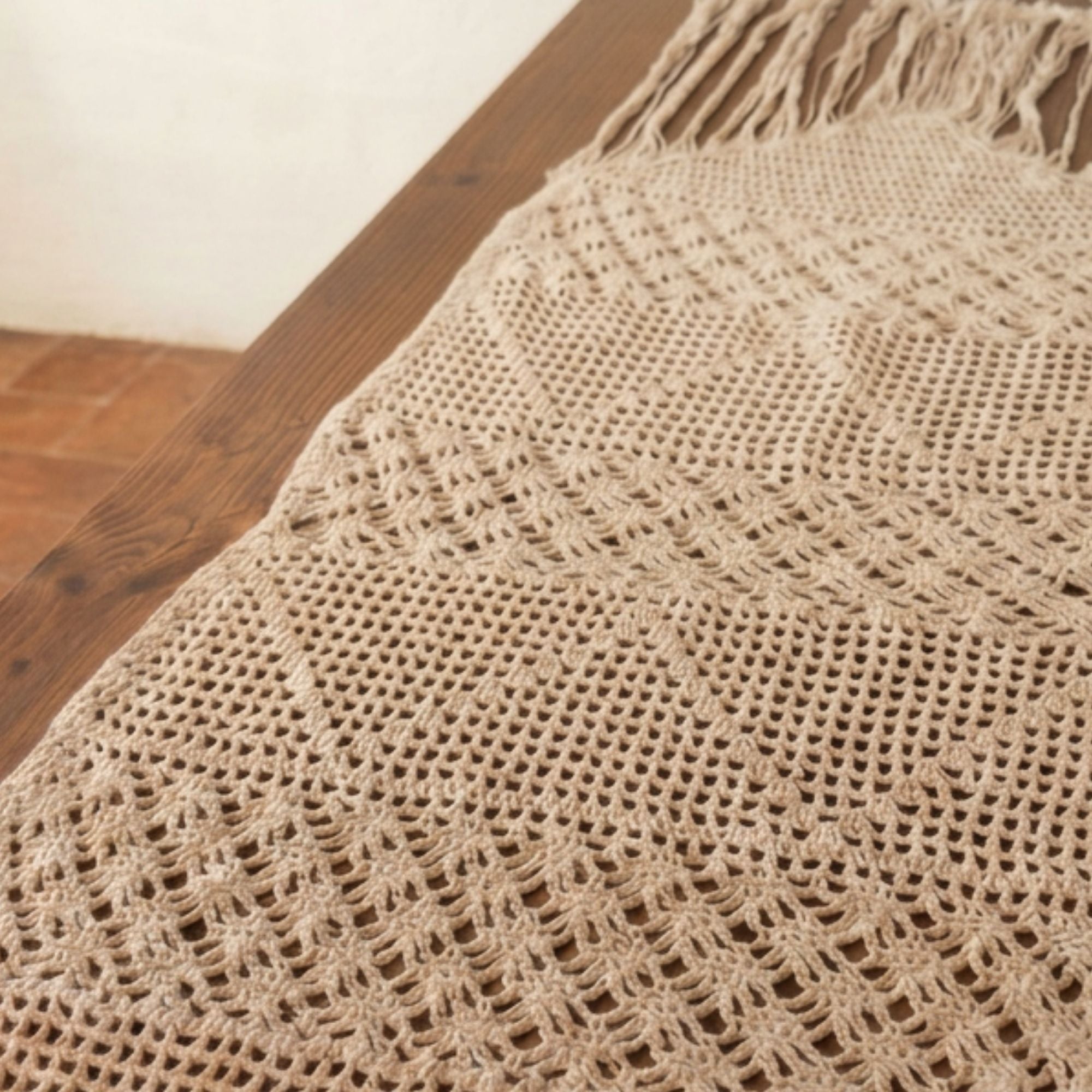 Runner Trame crochet cotone