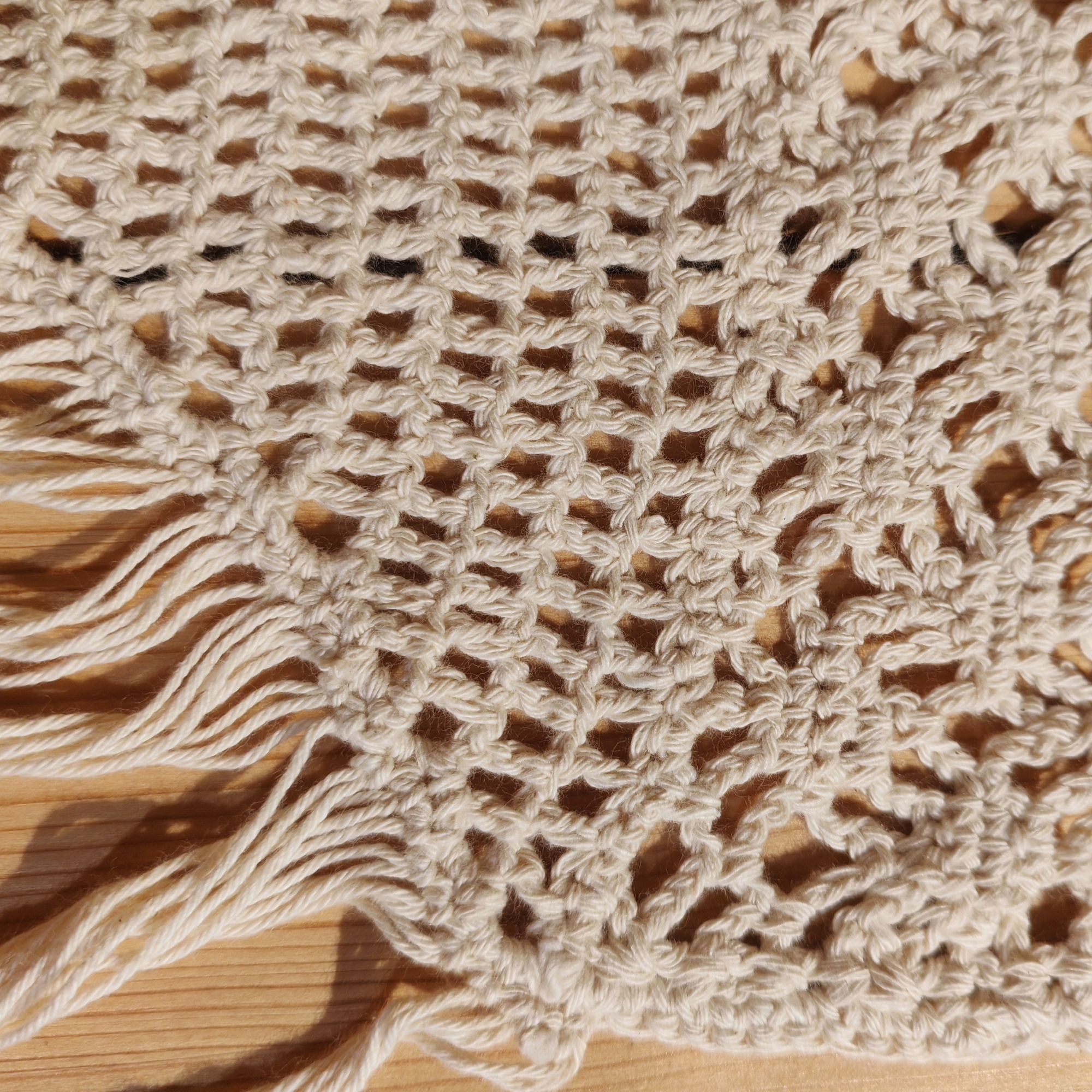 Runner Trame crochet cotone