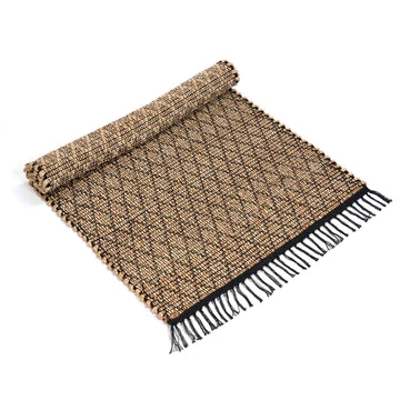 Tappeto Diamond juta e cotone