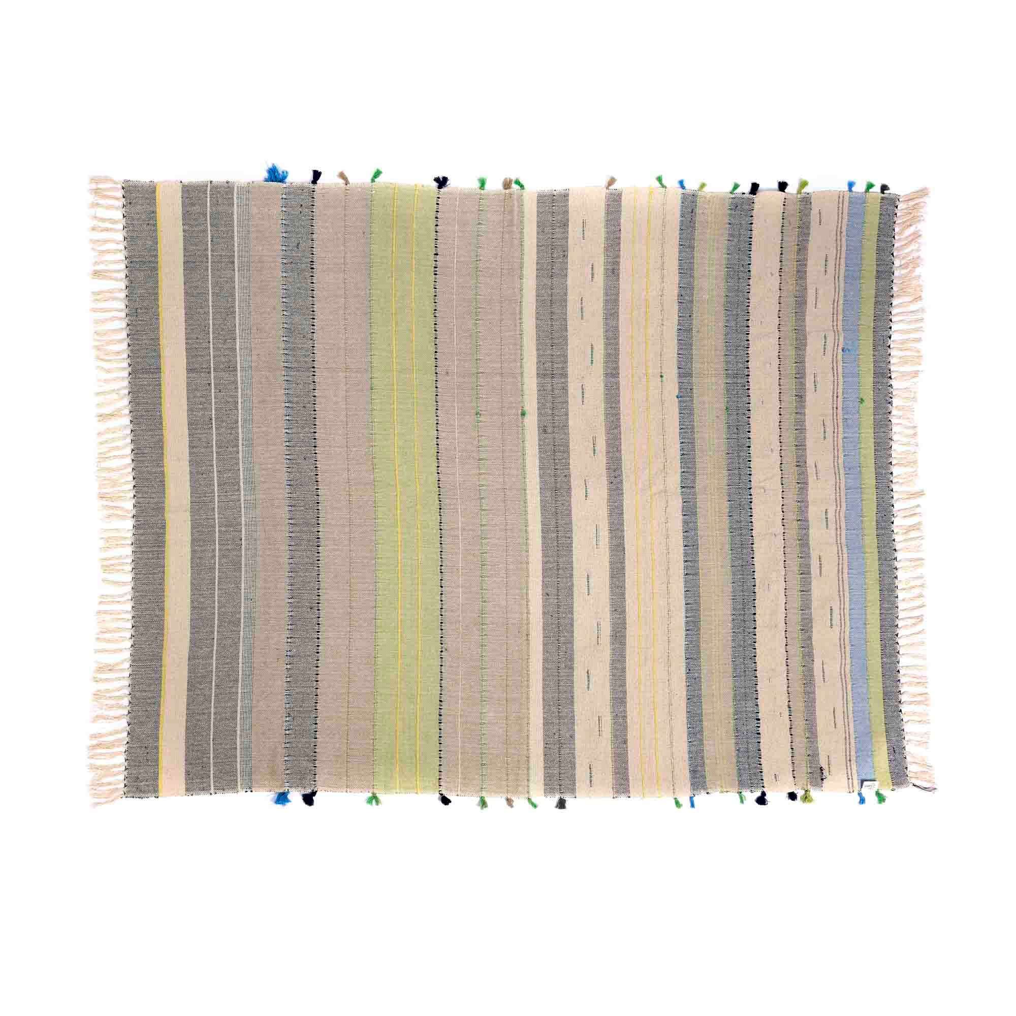 Tappeto plaid Rekh cotone