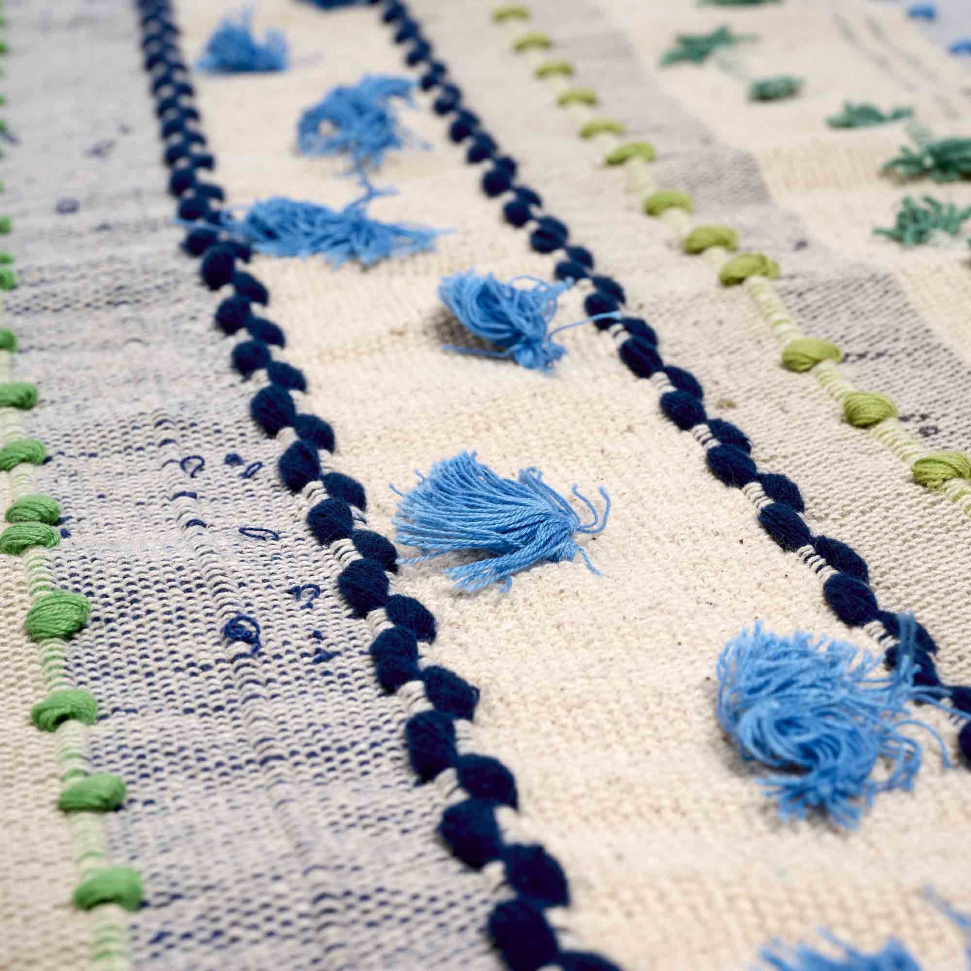 Tappeto plaid Rekh cotone