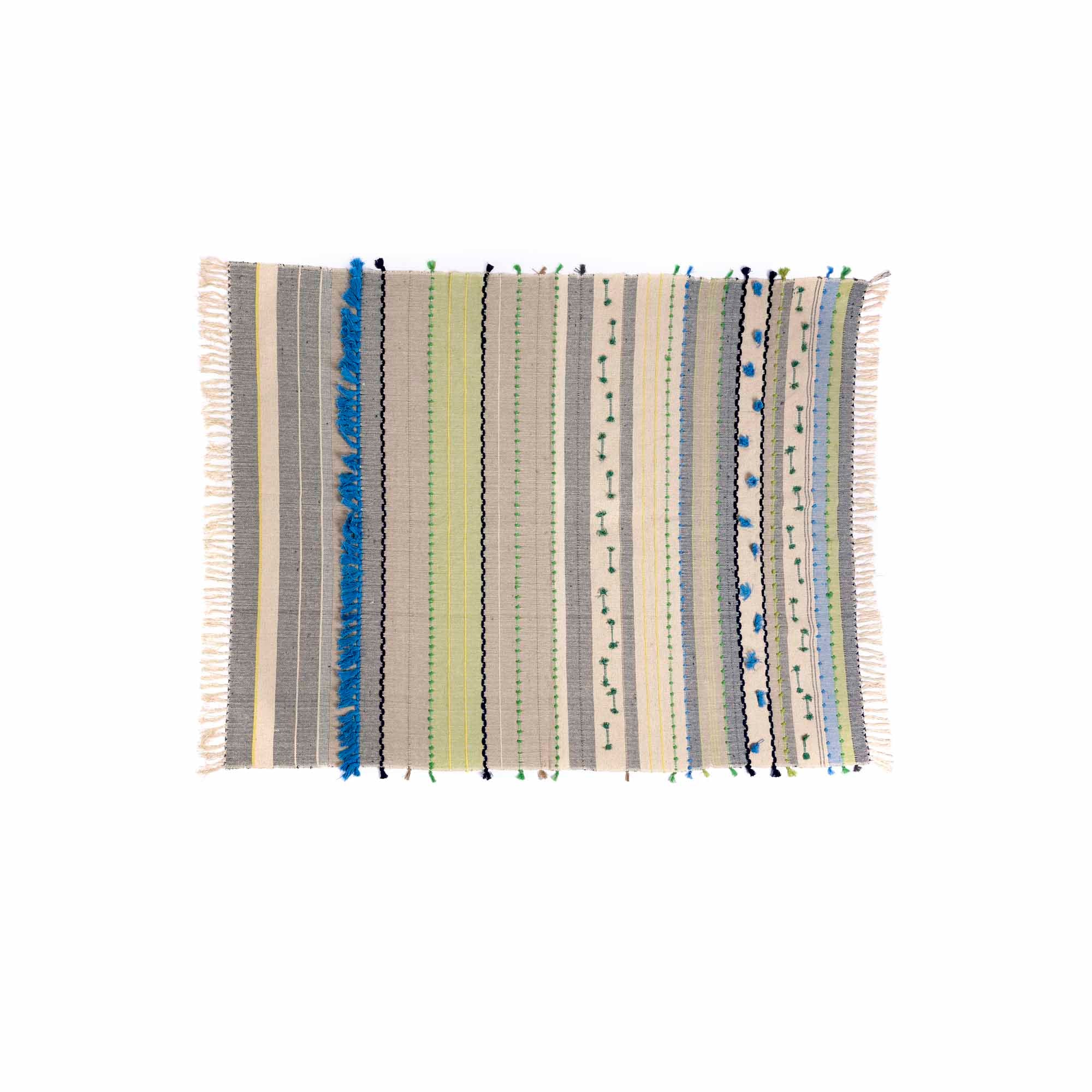 Tappeto plaid Rekh cotone
