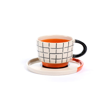Tazzina da caffè Net Clay ceramica