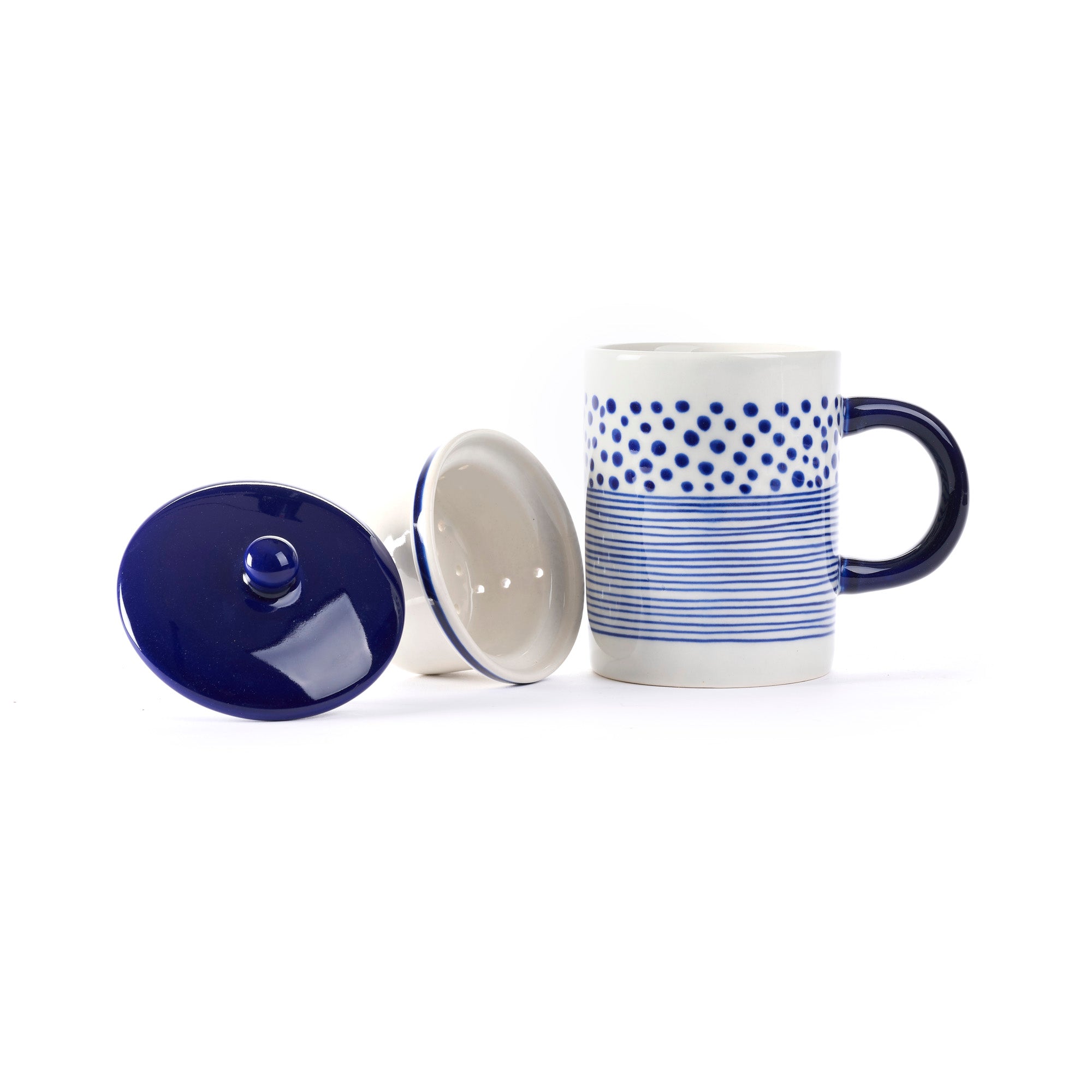 Tisaniera Dot Stripes ceramica