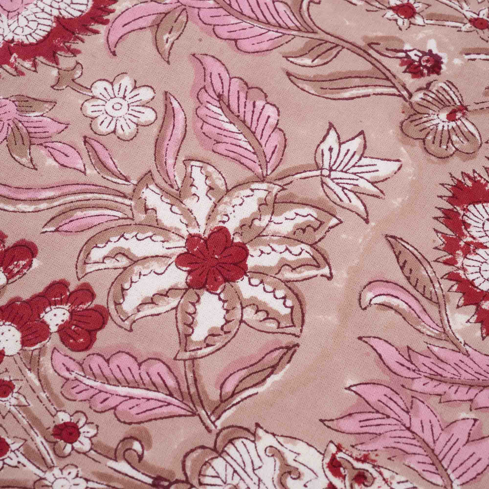 Tovaglia floreale Block-print cotone