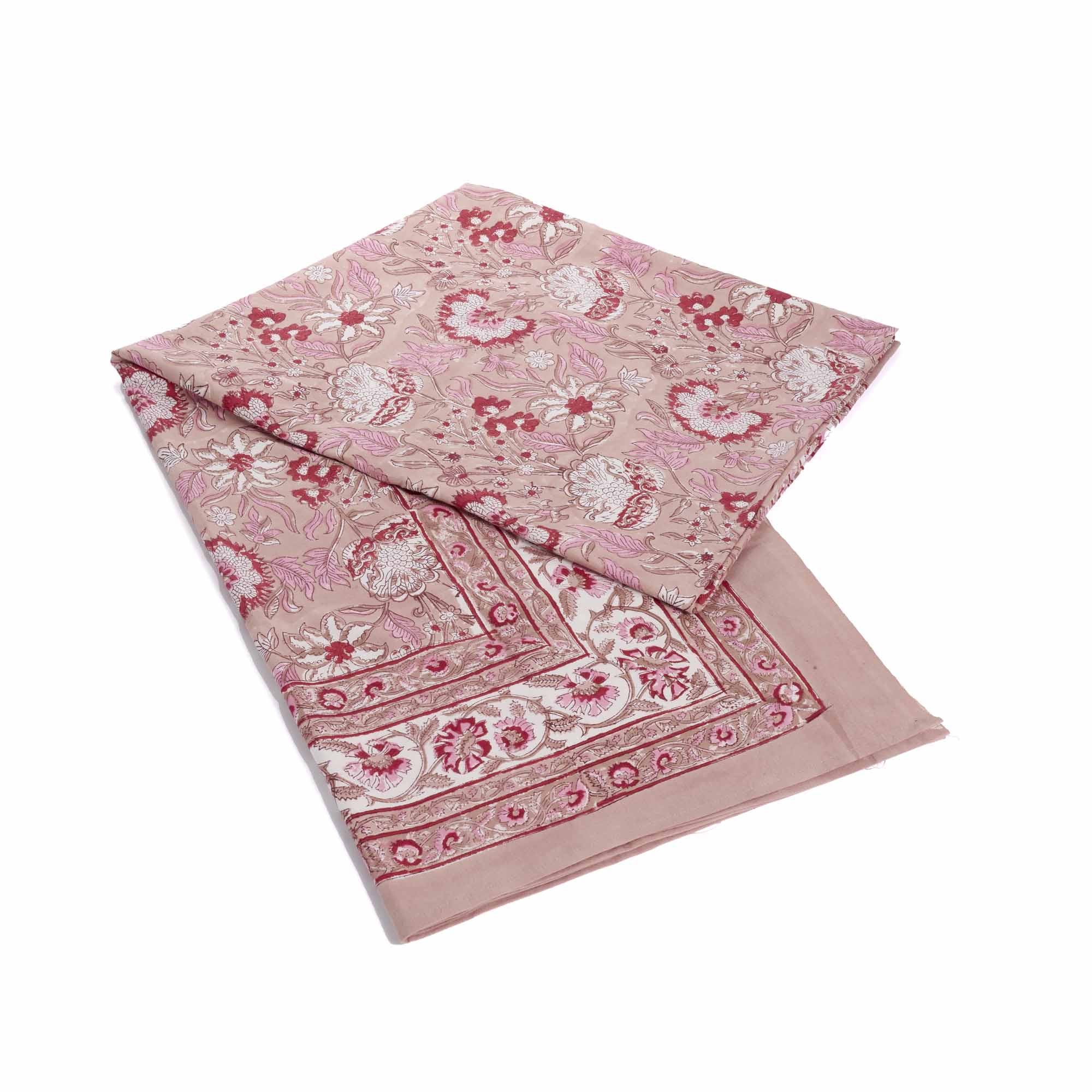 Tovaglia floreale Block-print cotone