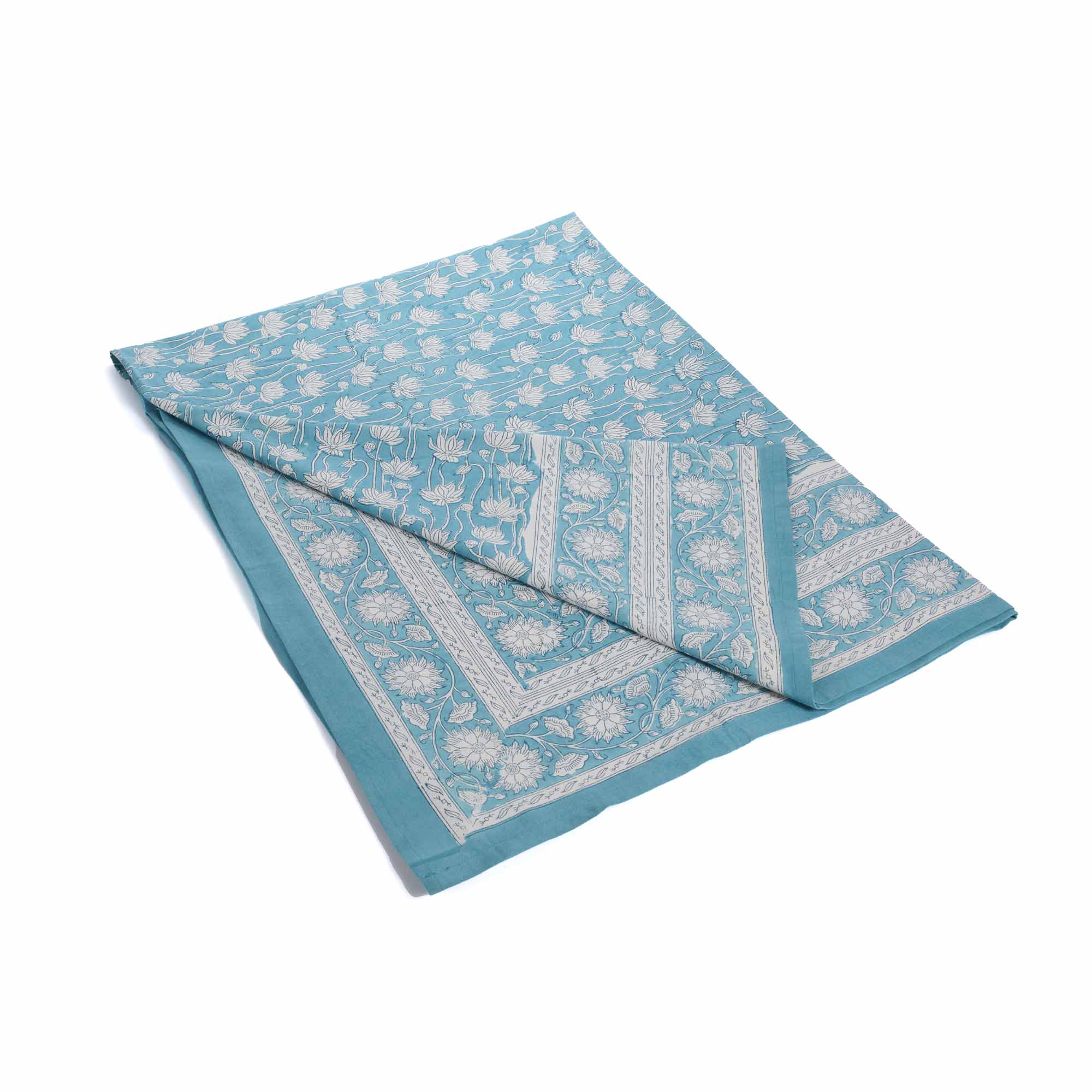 Tovaglia floreale Block-print cotone