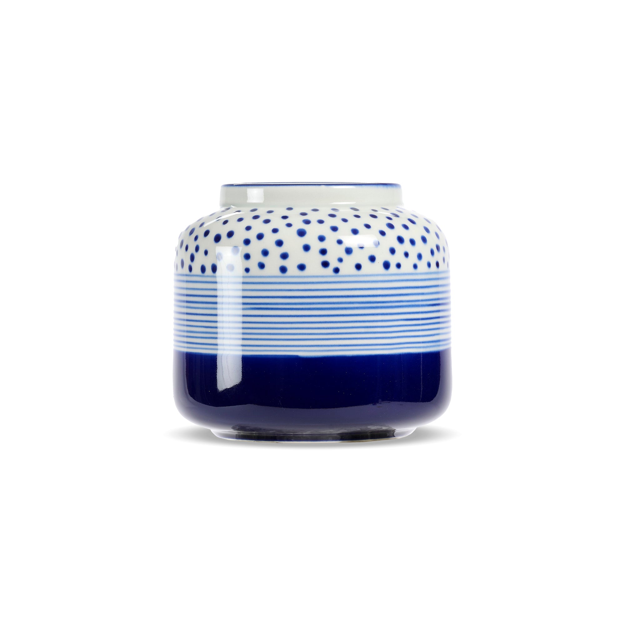 Vaso piccolo Dot Stripes ceramica